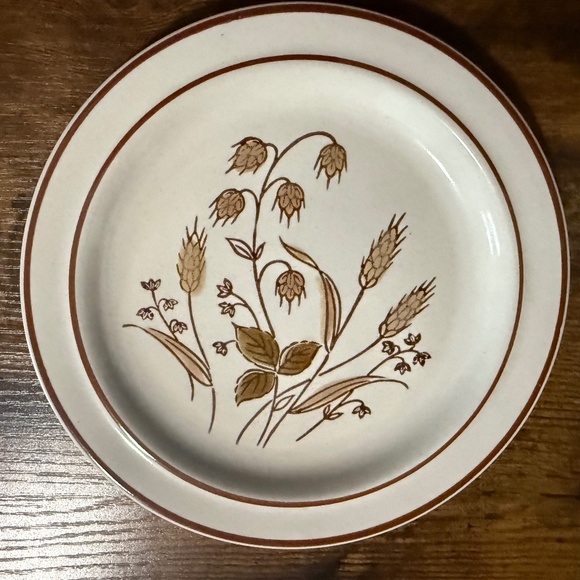 RKS STONEWARE Autumn Wheat Plates (2) - Picture 5 of 10